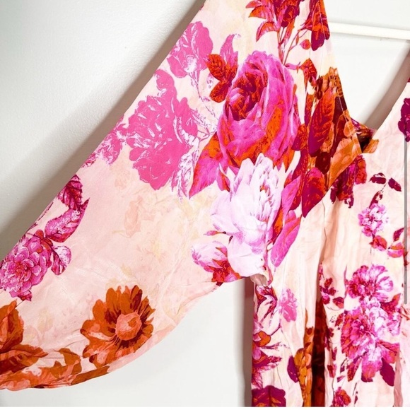 NWT Hemant & Nandita Dali Bohemian Floral Elegant Kaftan Maxi Dress Size Medium - Picture 10 of 14